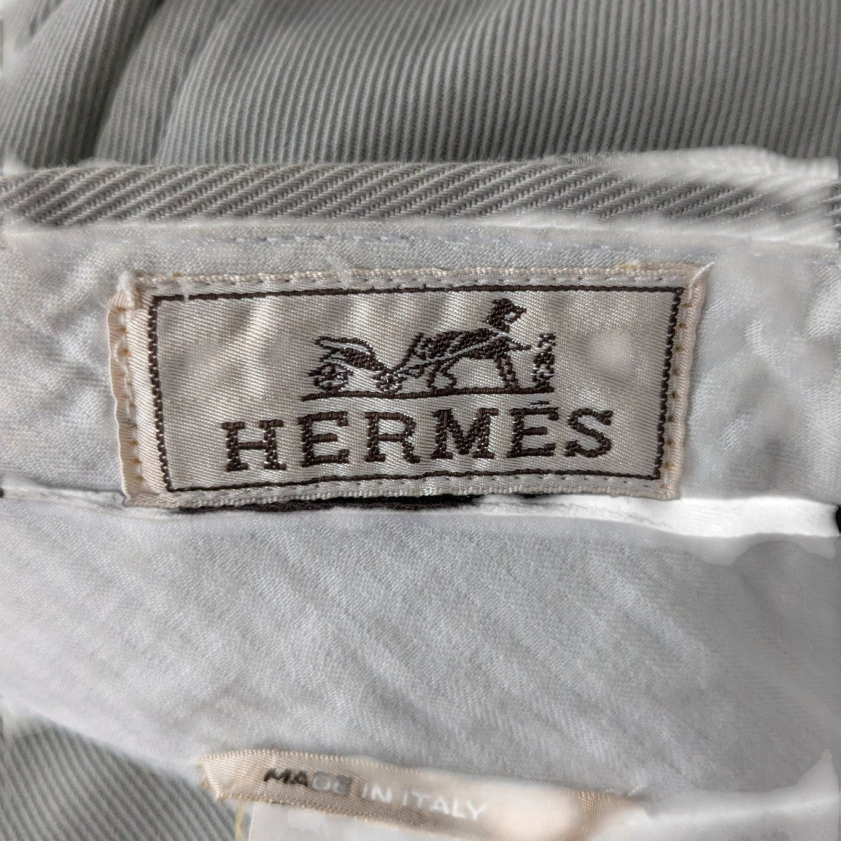 HERMES(エルメス) セリエボタンカーゴパンツ321070 321070 グレー