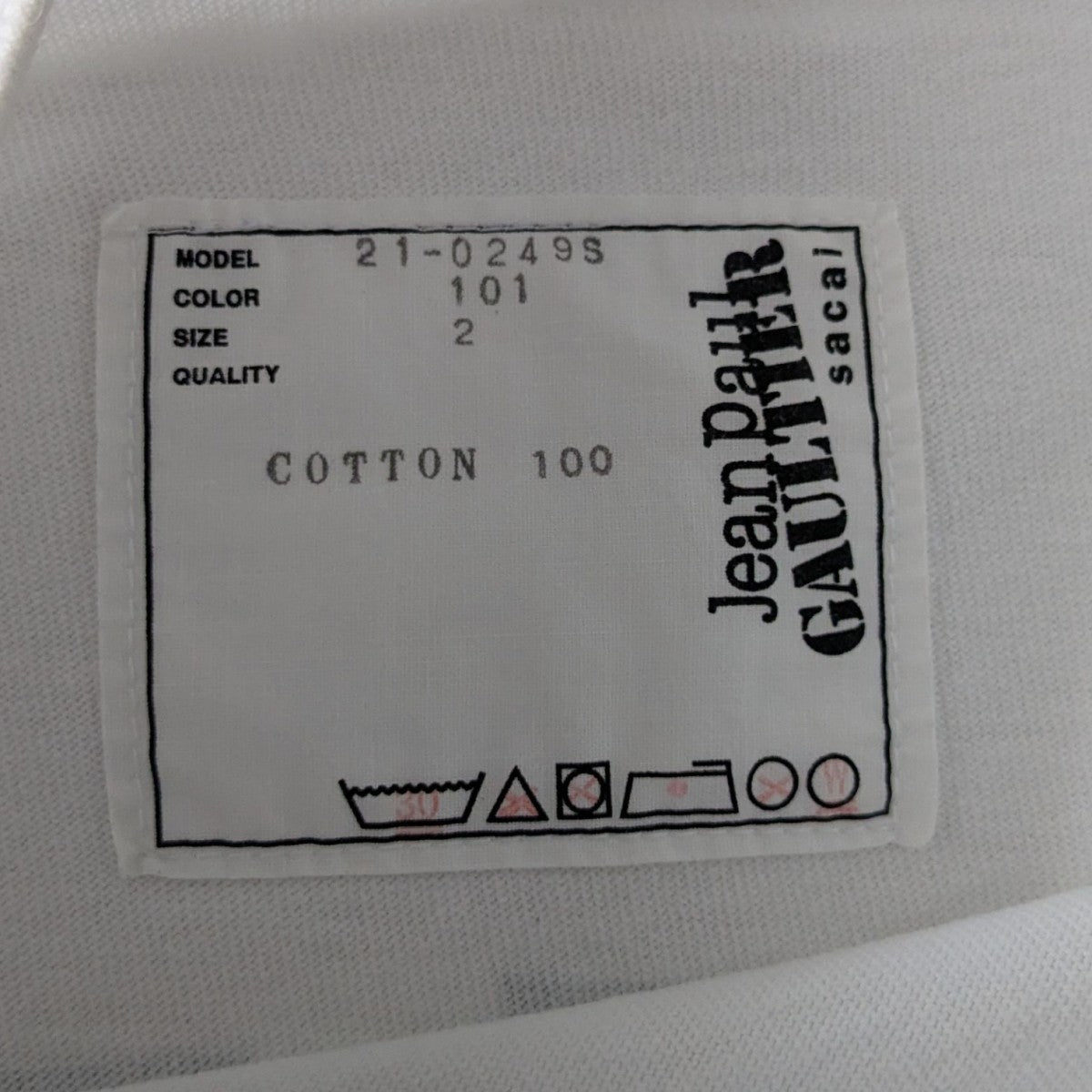 sacai×Jean Paul GAULTIER プリントTシャツ21-0249S 古着・中古-5枚目のアイテム画像