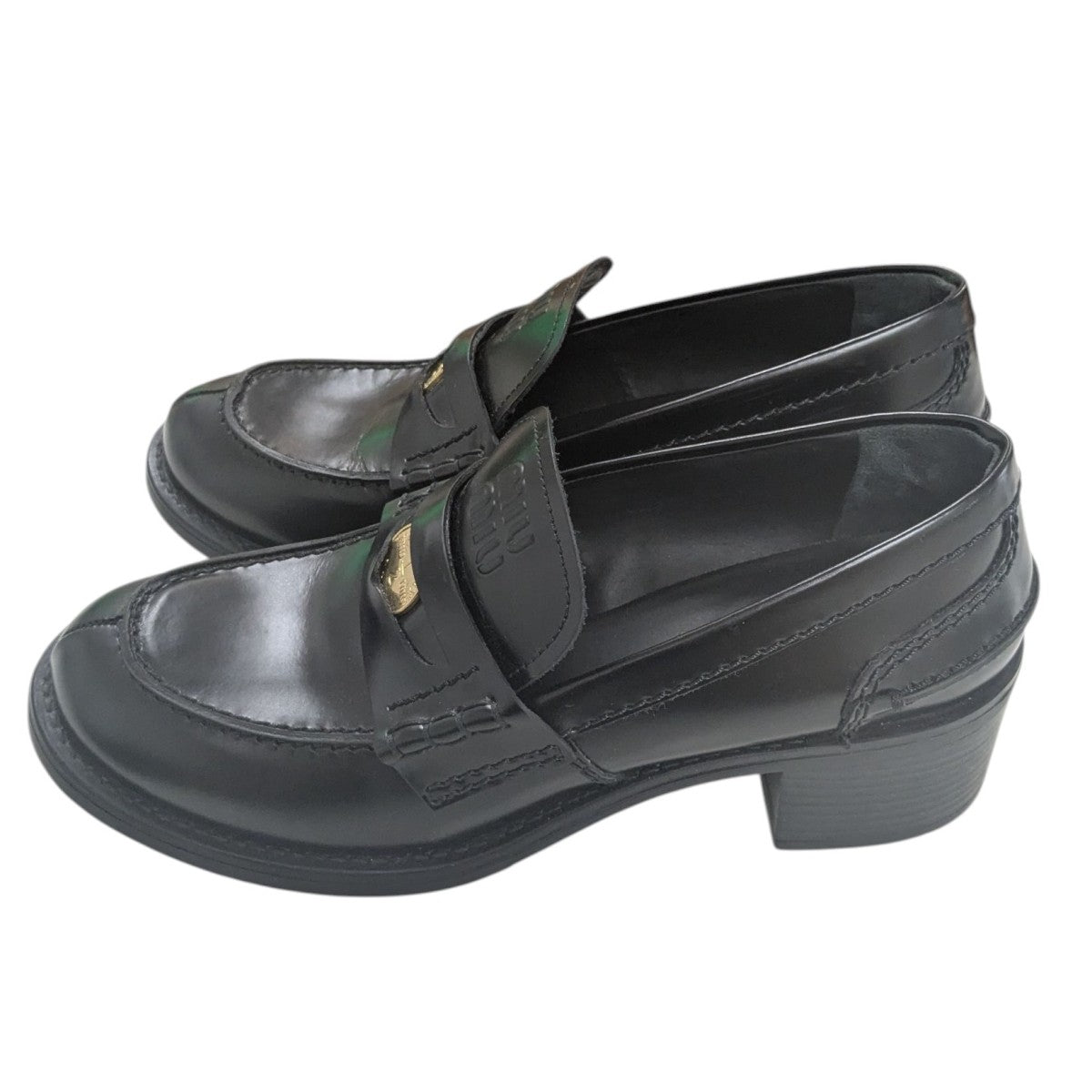 Miuページ ミュウミュウ Miu Miu MIUMIU ペニーローファー 5D773D ULX