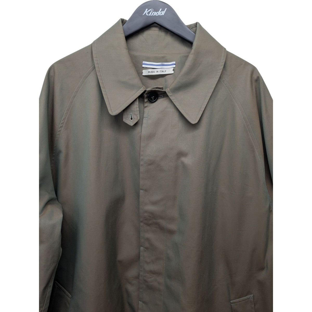 Cristaseya(クリスタセヤ) OVERSIZED TRENCH WITH LEATHER PATCH