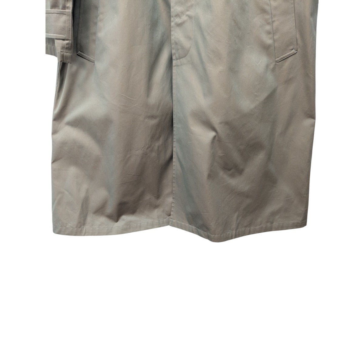 Cristaseya(クリスタセヤ) OVERSIZED TRENCH WITH LEATHER PATCH