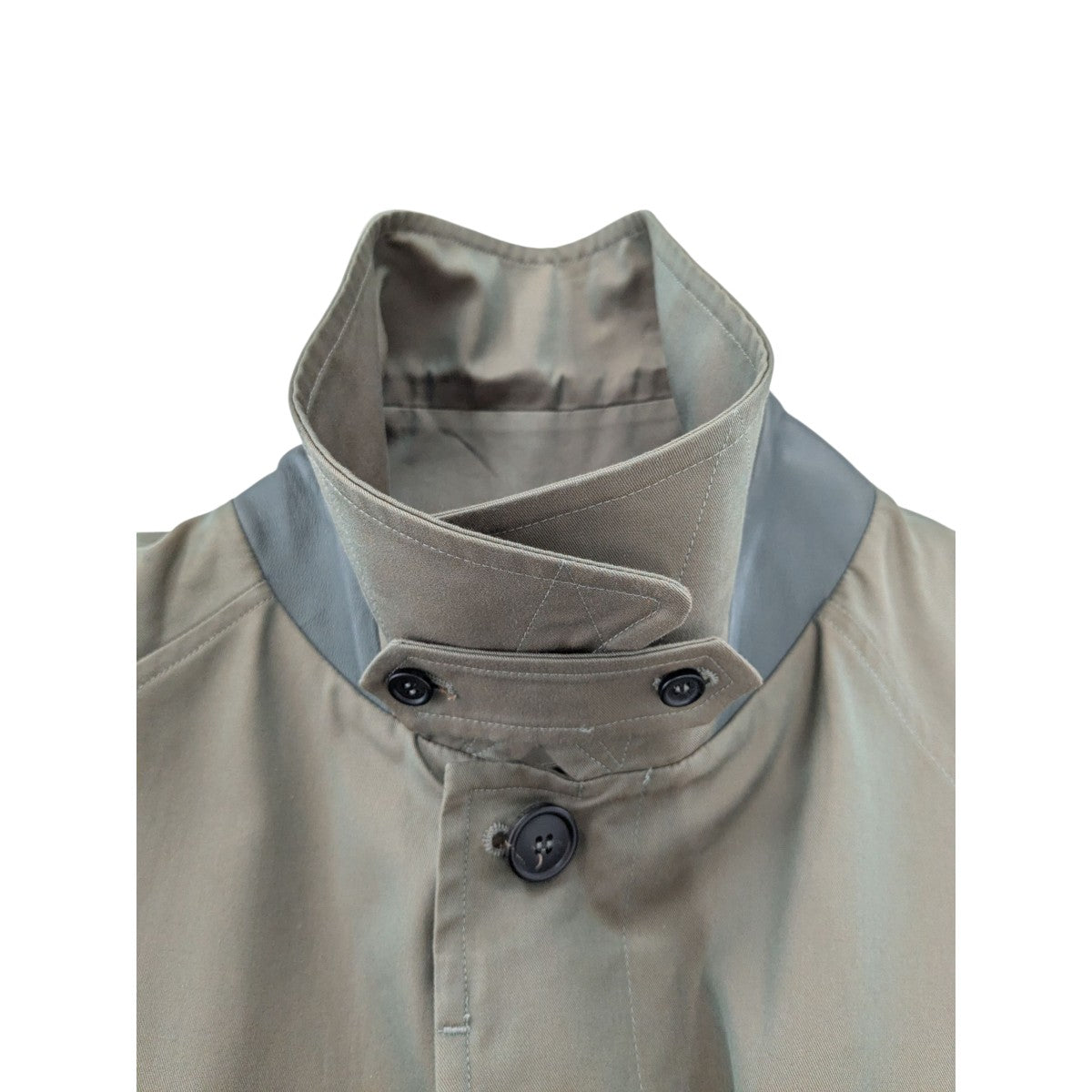 Cristaseya(クリスタセヤ) OVERSIZED TRENCH WITH LEATHER PATCH