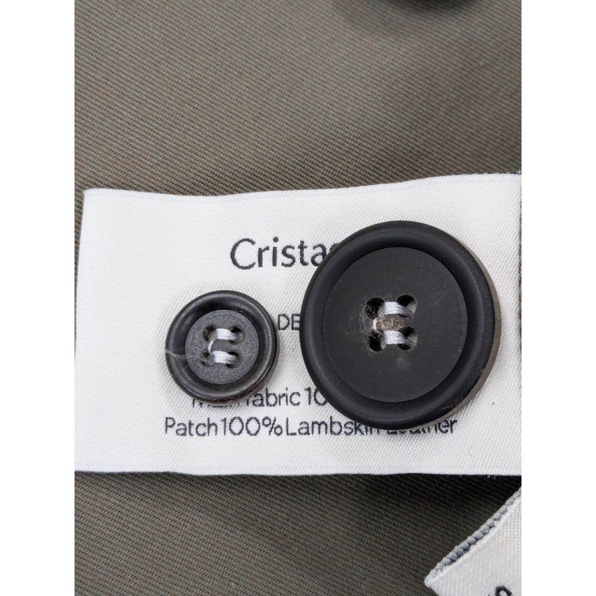 Cristaseya(クリスタセヤ) OVERSIZED TRENCH WITH LEATHER PATCH