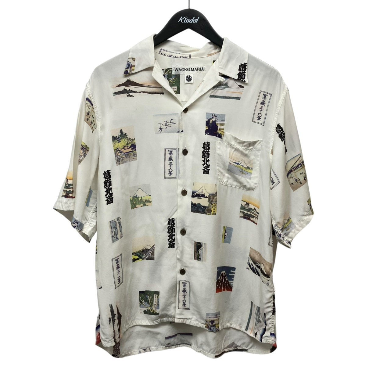 WACKO MARIA×葛飾北斎 「葛飾北斎 S／S HAWAIIAN SHIRT」ハワイアンシャツ 古着・中古-1枚目のアイテム画像