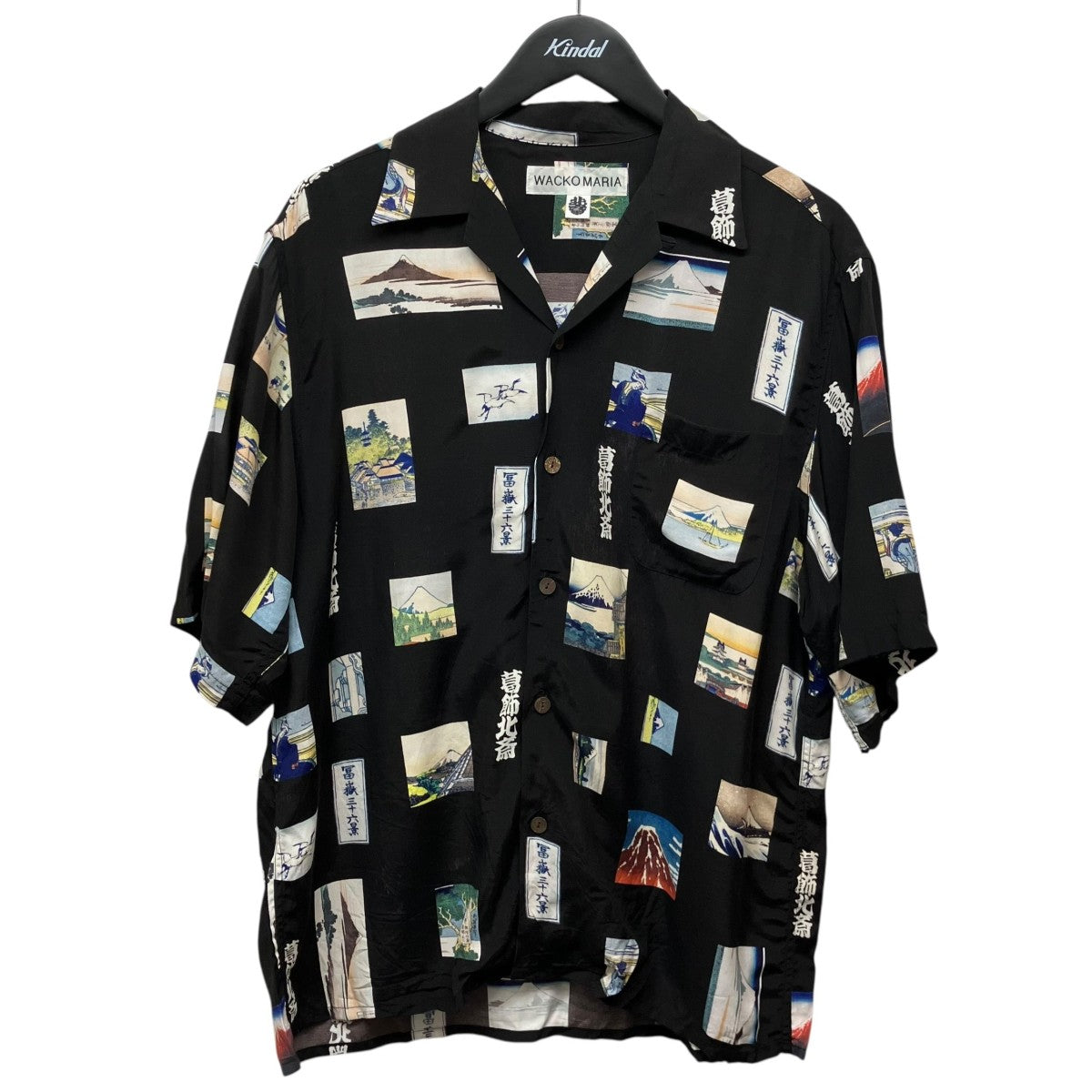 WACKO MARIA×葛飾北斎 「葛飾北斎 S／S HAWAIIAN SHIRT」ハワイアンシャツ 古着・中古-1枚目のアイテム画像