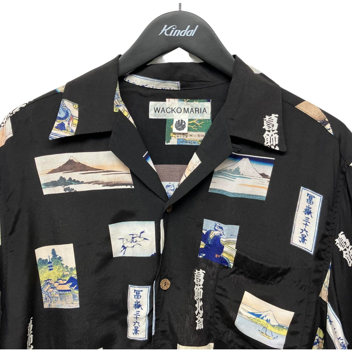 WACKO MARIA×葛飾北斎 「葛飾北斎 S／S HAWAIIAN SHIRT」ハワイアンシャツ 古着・中古-3枚目のアイテム画像