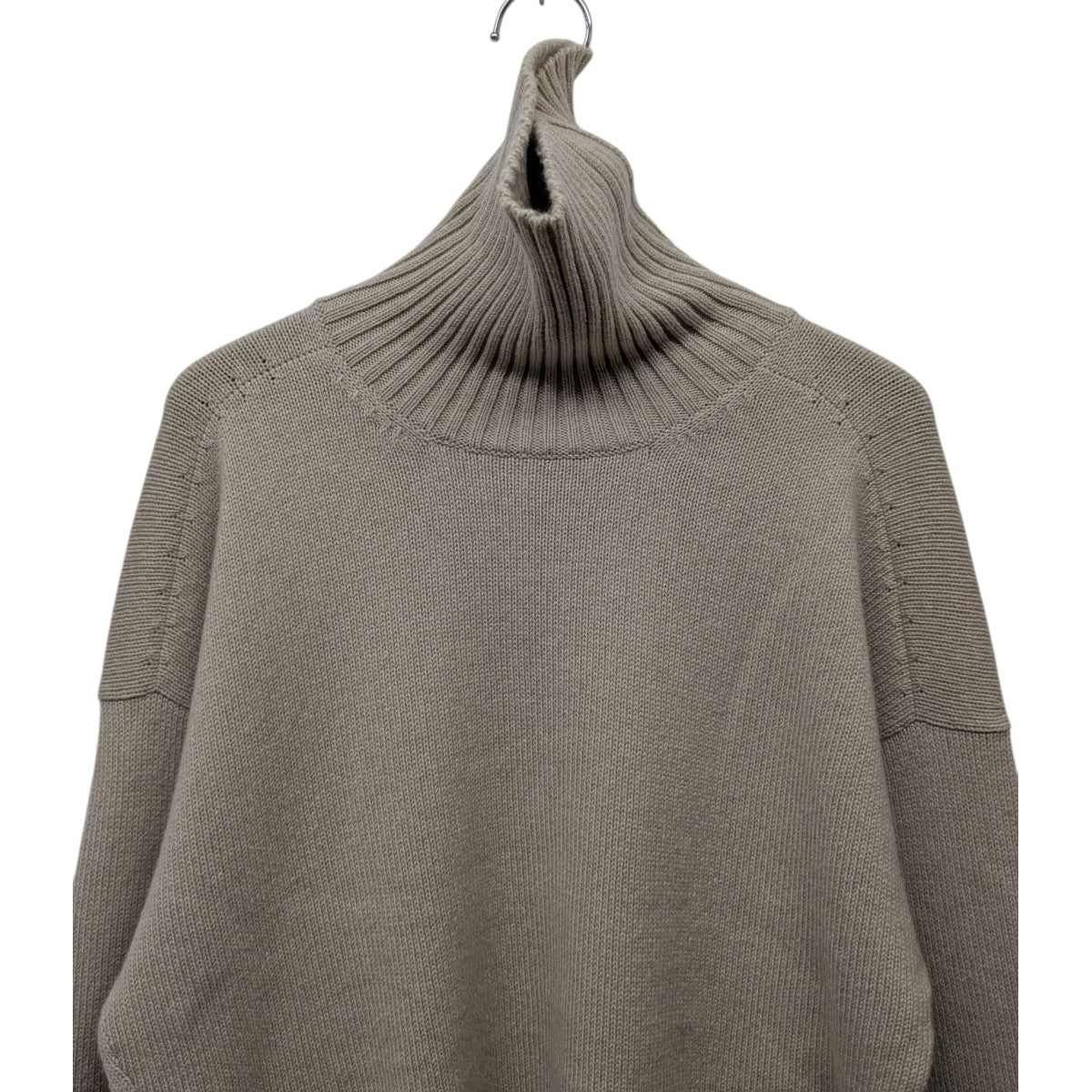 HERMES(エルメス) カシミヤタートルネックニットセーター アイボリー