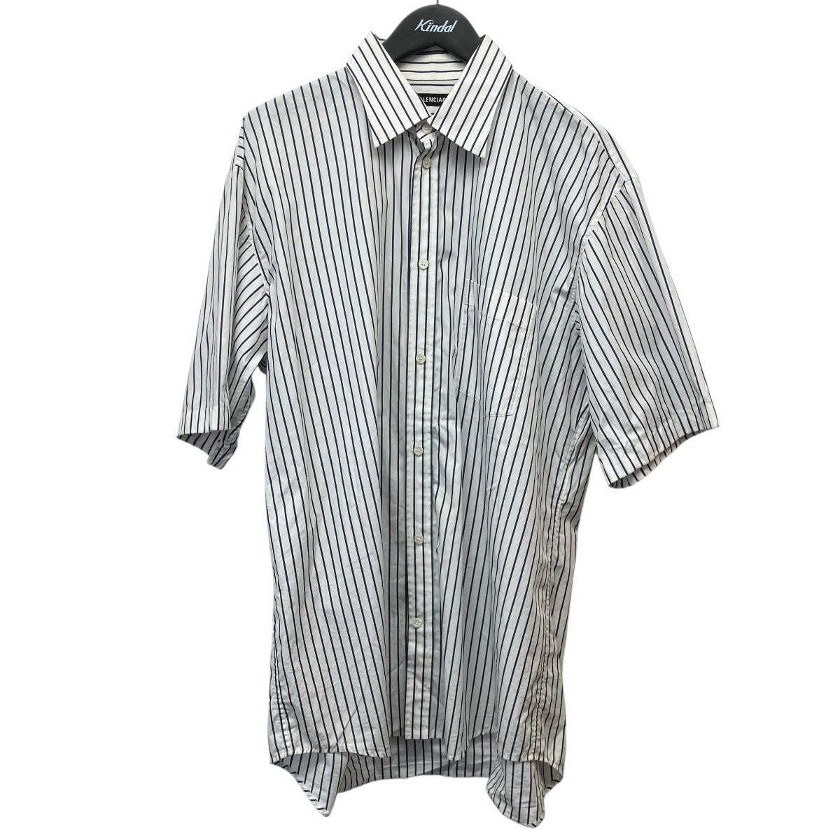 BALENCIAGA オーバーサイズストライプシャツ584019 古着・中古-1枚目のアイテム画像