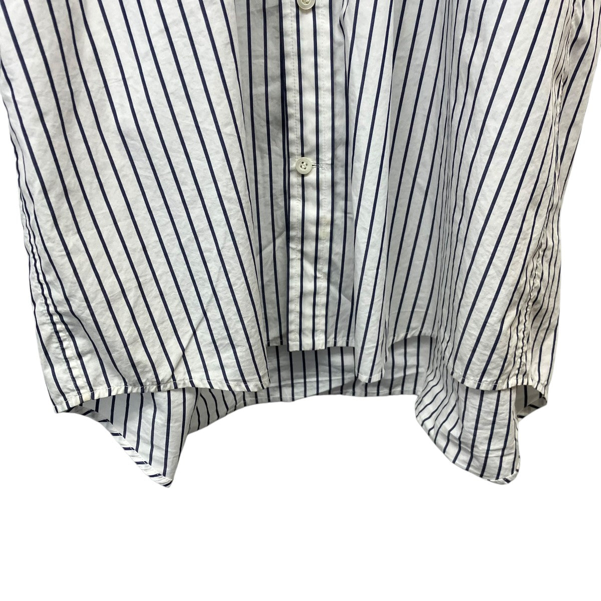 BALENCIAGA オーバーサイズストライプシャツ584019 古着・中古-4枚目のアイテム画像
