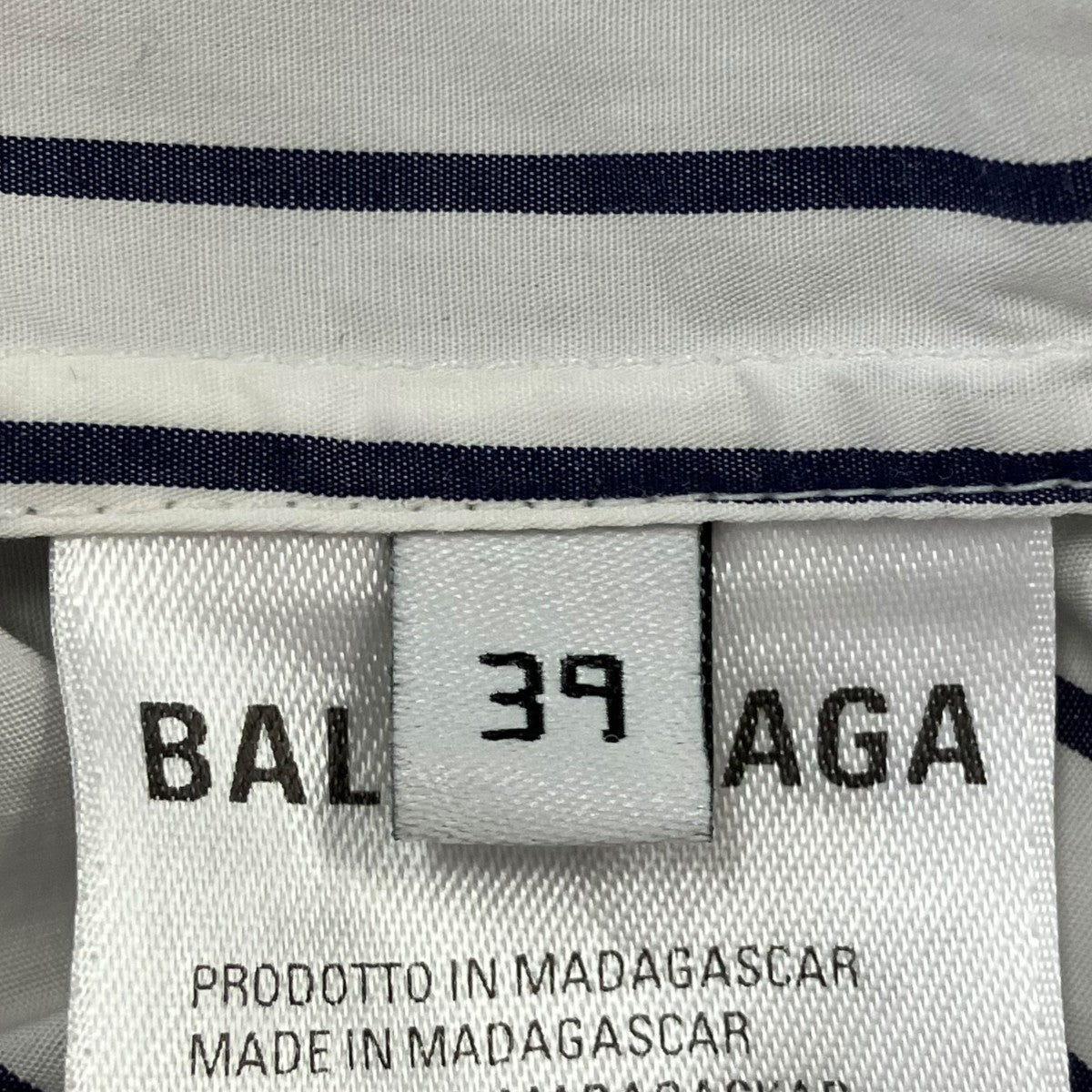 BALENCIAGA オーバーサイズストライプシャツ584019 古着・中古-6枚目のアイテム画像