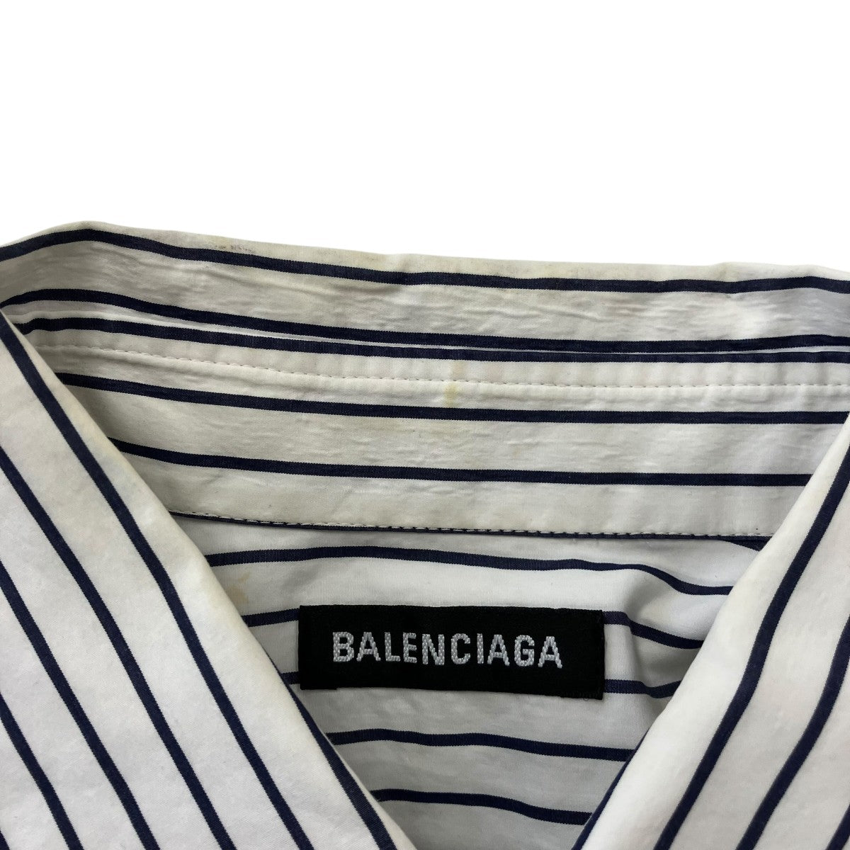 BALENCIAGA オーバーサイズストライプシャツ584019 古着・中古-8枚目のアイテム画像