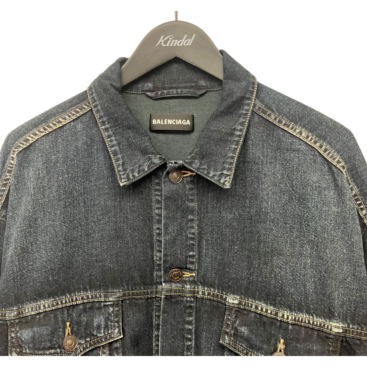 BALENCIAGA オーバーサイズデニムシャツ 古着・中古-3枚目のアイテム画像