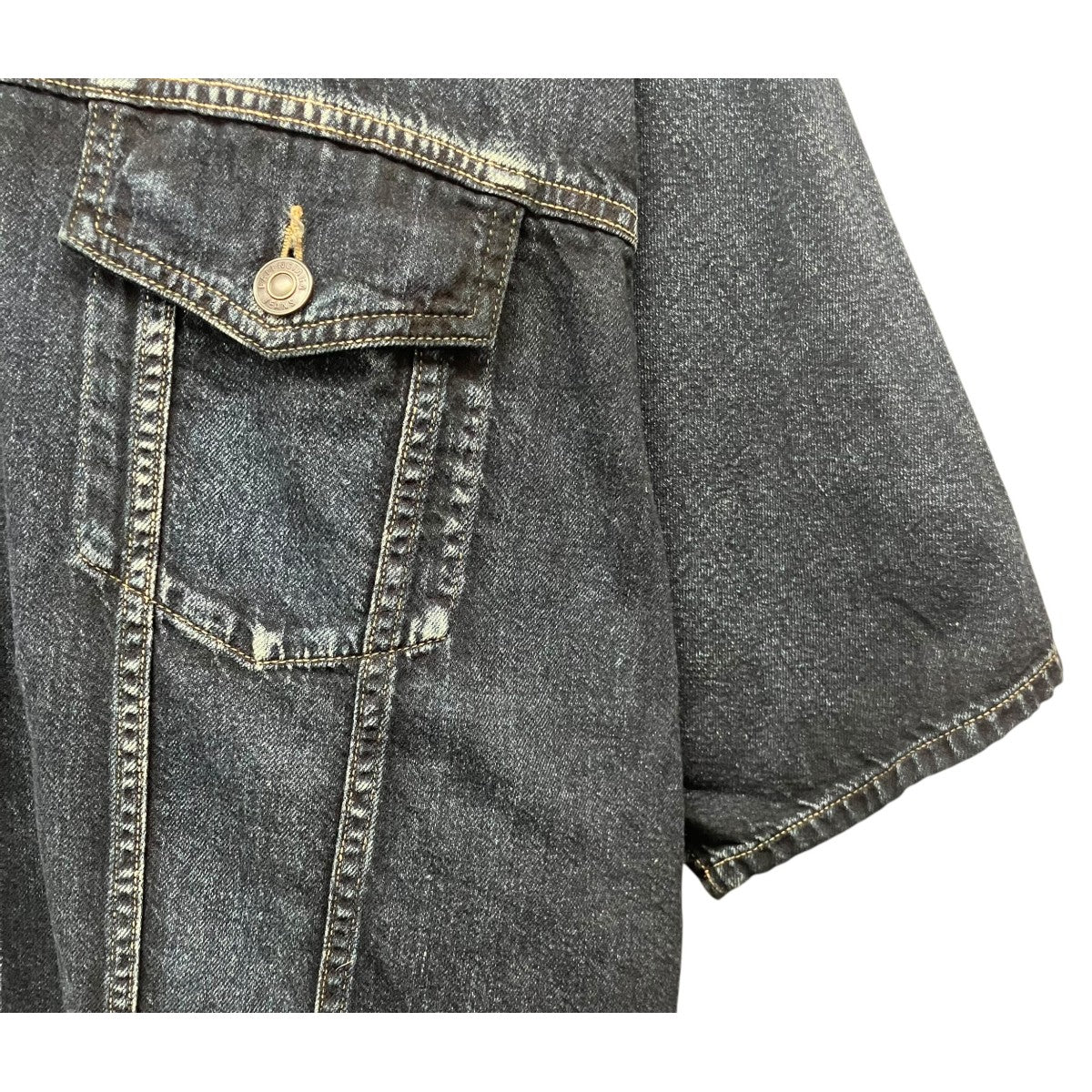 BALENCIAGA オーバーサイズデニムシャツ 古着・中古-4枚目のアイテム画像