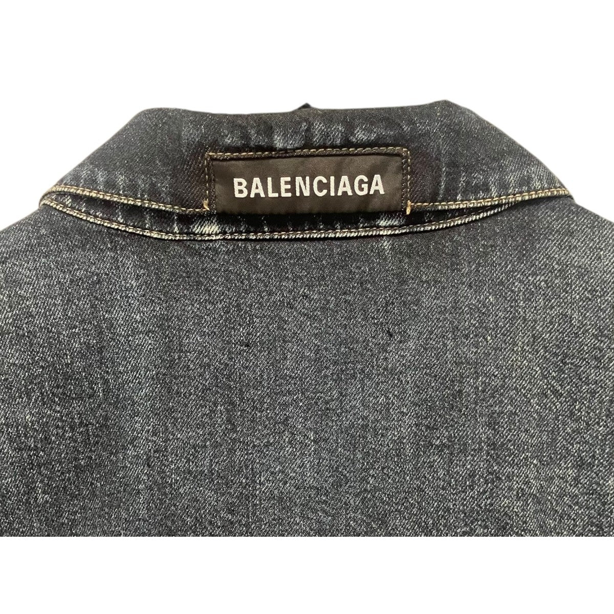 BALENCIAGA オーバーサイズデニムシャツ 古着・中古-5枚目のアイテム画像