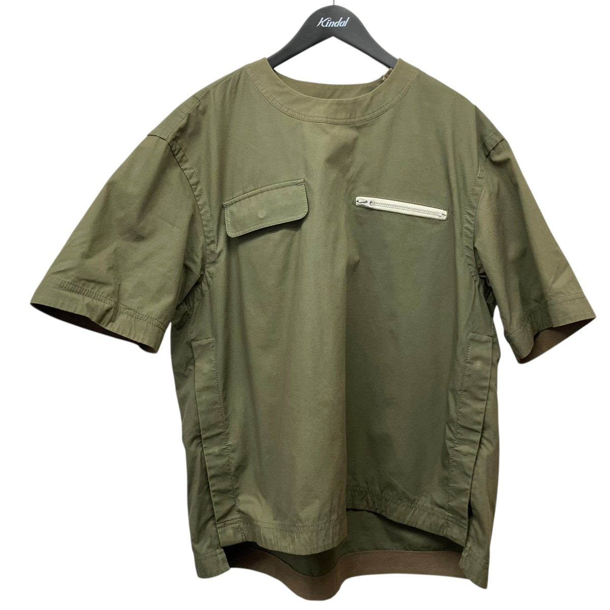 sacai 21SSCotton Nylon Oxford Pulloverコットンナイロンオックスフォードプルオーバー21-02503M 古着・中古-1枚目のアイテム画像
