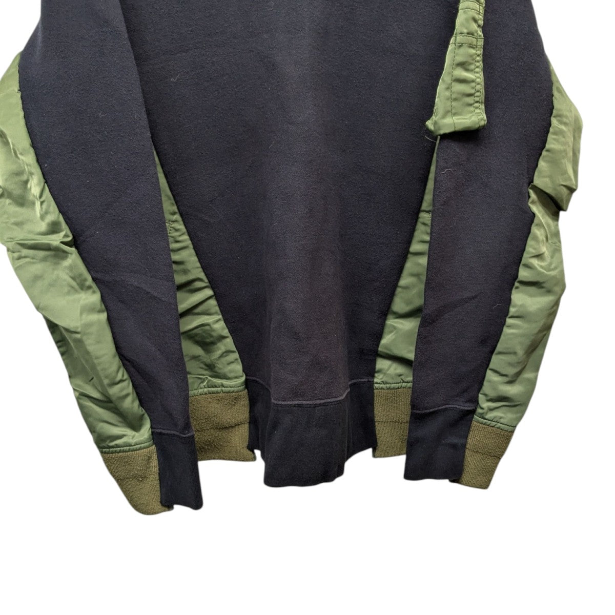 【美品】sacai Sponge スウェット ナイロンツイル MA-1ドッキング sacai - sacai / サカイ | Sponge Sweat x Nylon Twill Pullover / 異