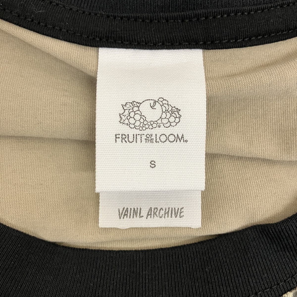 VAINL ARCHIVE×FRUIT OF THE LOOM トリムTシャツ 古着・中古-4枚目のアイテム画像