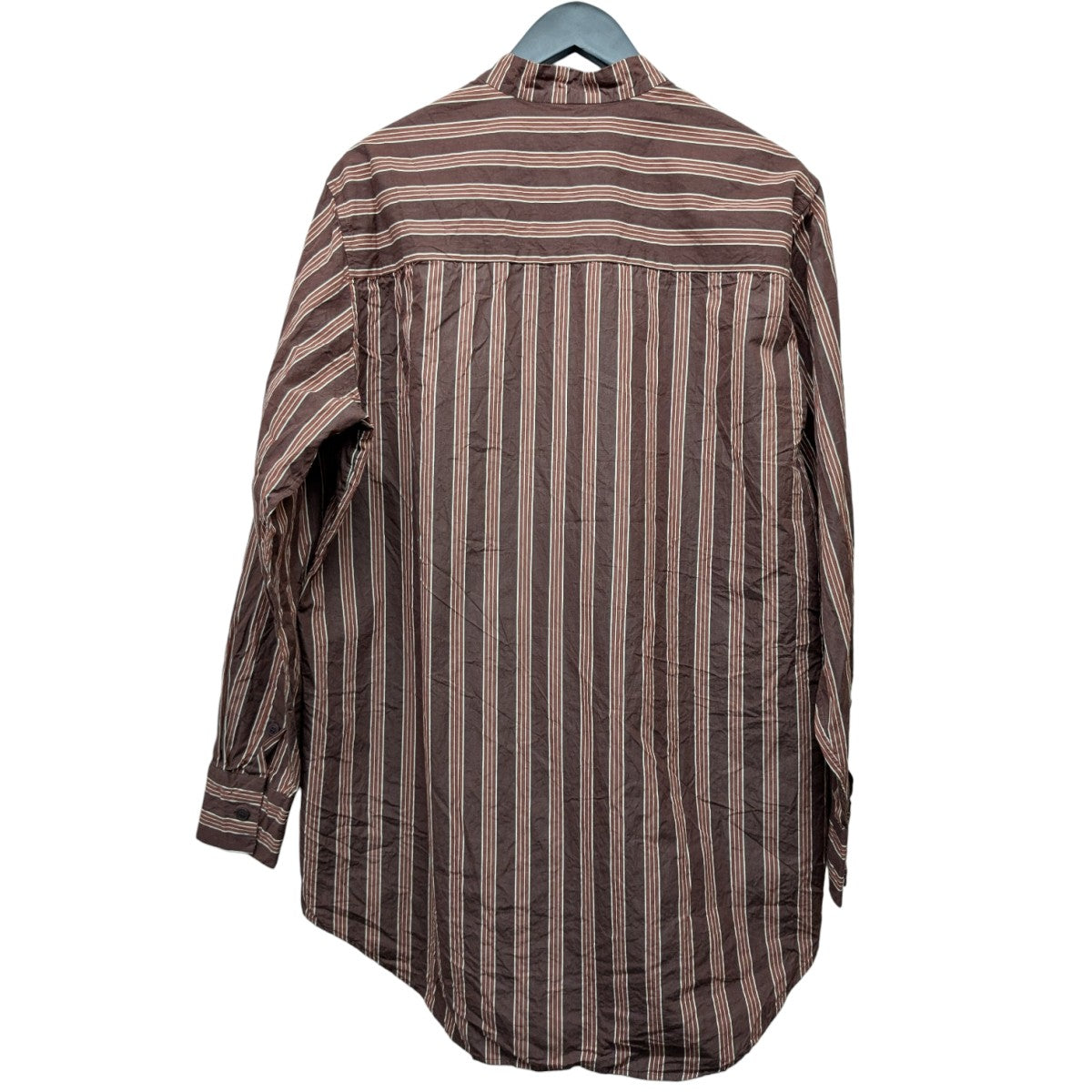 CASEY CASEY FABIANO SHIRT COL MAOストライプシャツ19HC260 古着・中古-2枚目のアイテム画像
