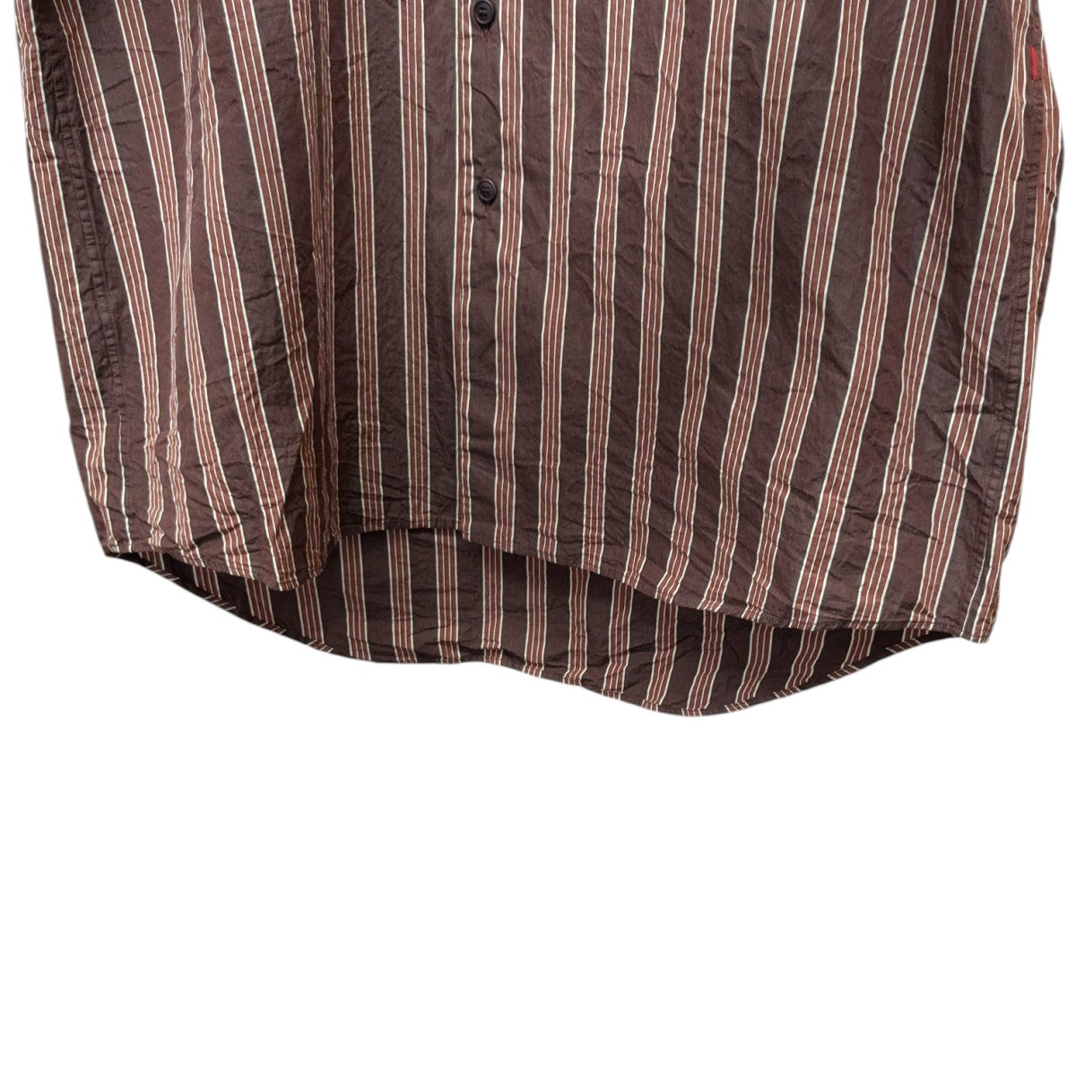 CASEY CASEY FABIANO SHIRT COL MAOストライプシャツ19HC260 古着・中古-4枚目のアイテム画像