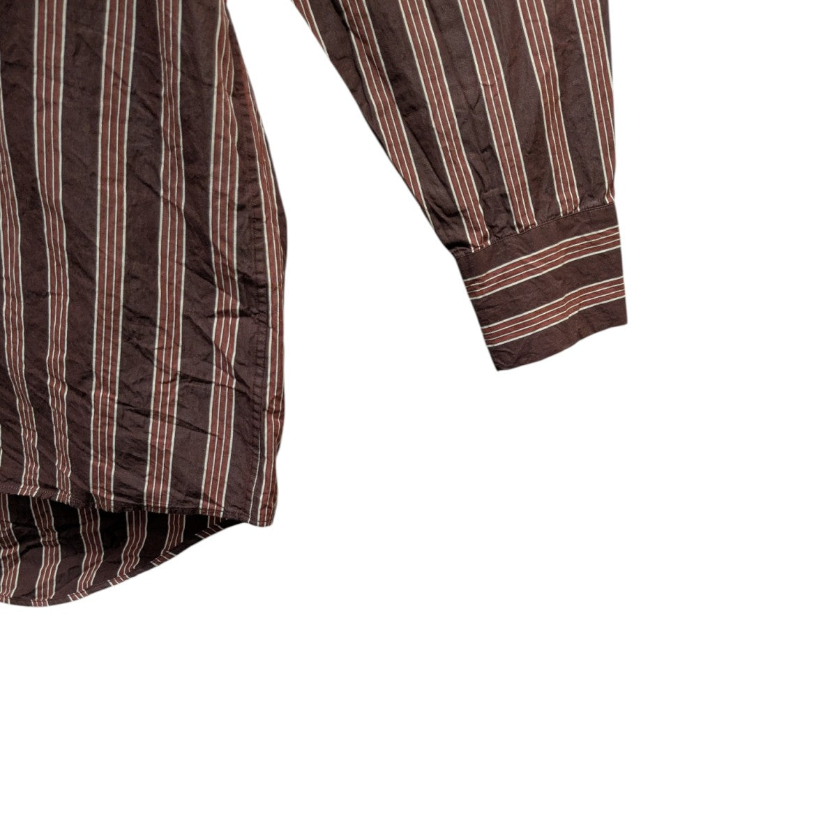 CASEY CASEY FABIANO SHIRT COL MAOストライプシャツ19HC260 古着・中古-5枚目のアイテム画像