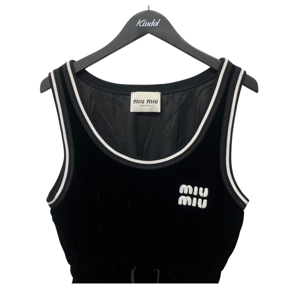 MIU MIU ベルベットミニドレス 古着・中古-3枚目のアイテム画像