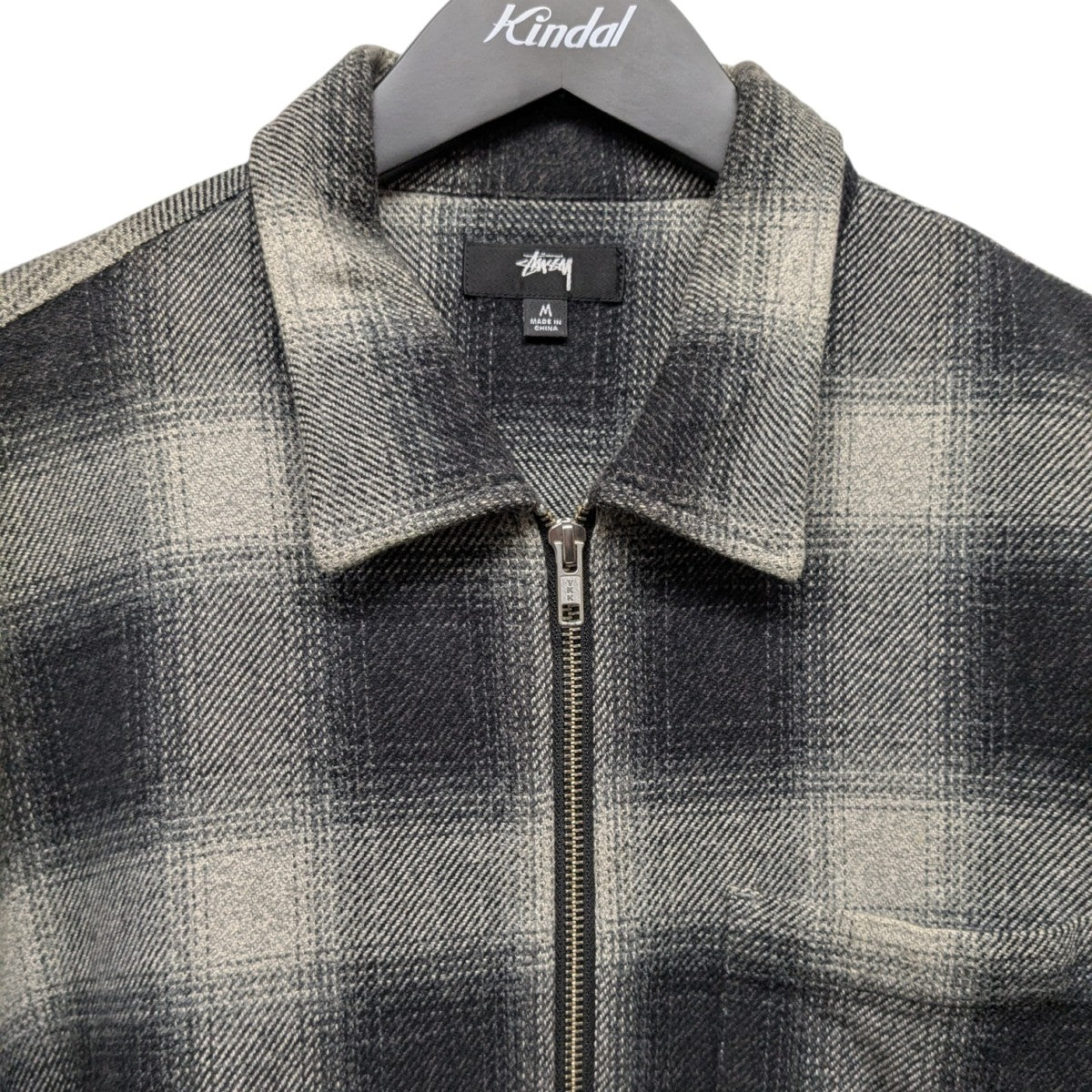 stussy(ステューシー) Shadow Plaid Zip LS ShirtシャドウチェックZIP