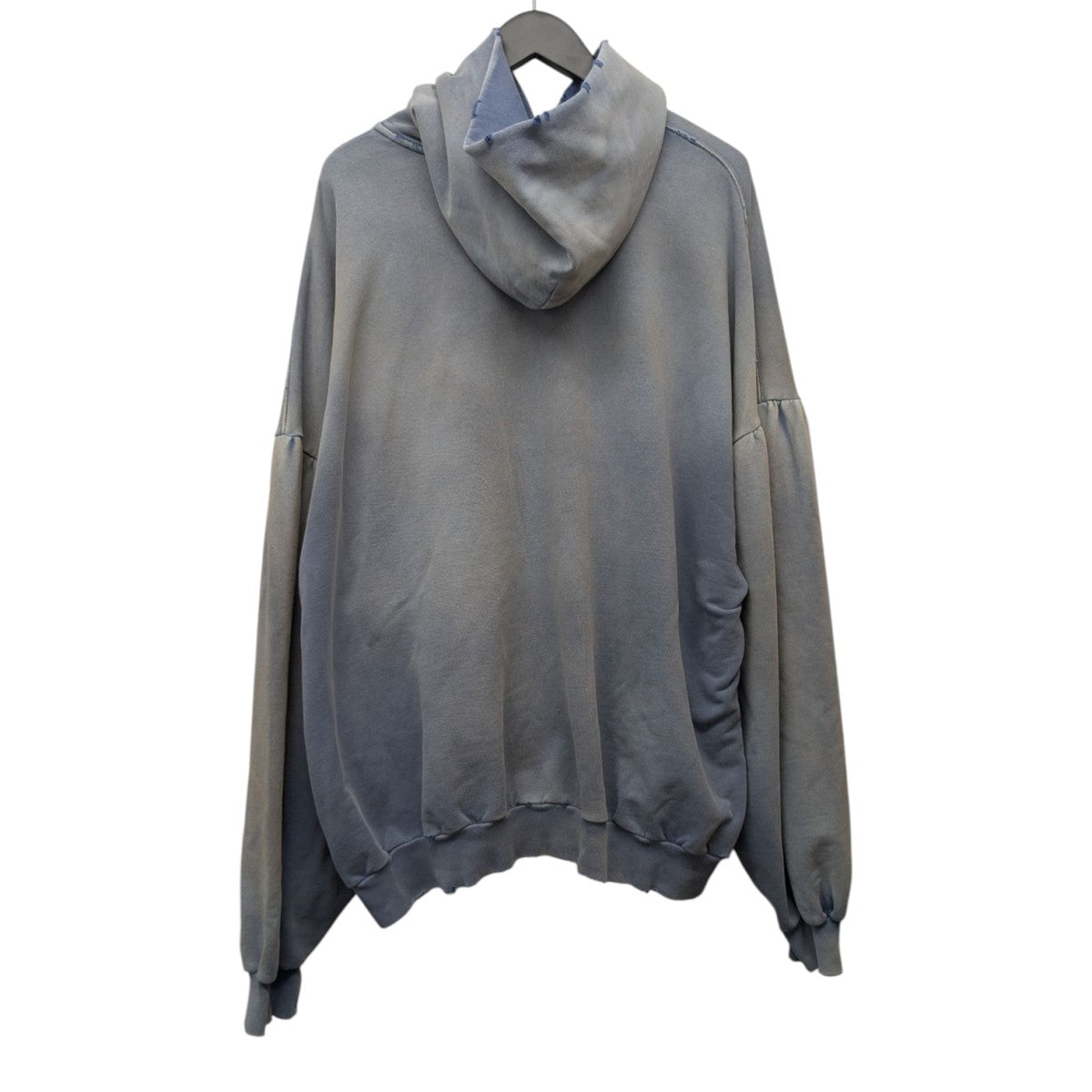 BALENCIAGA(バレンシアガ) パーカー サイズ3 ユニセックス - 761458 TPVD6 ダークネイビー 長袖/BE KIND ROUND HOODIE/UNISEX/ダメージ加工/プルオーバー コットン modescape_rc-itcz8a6kayvk-02b6