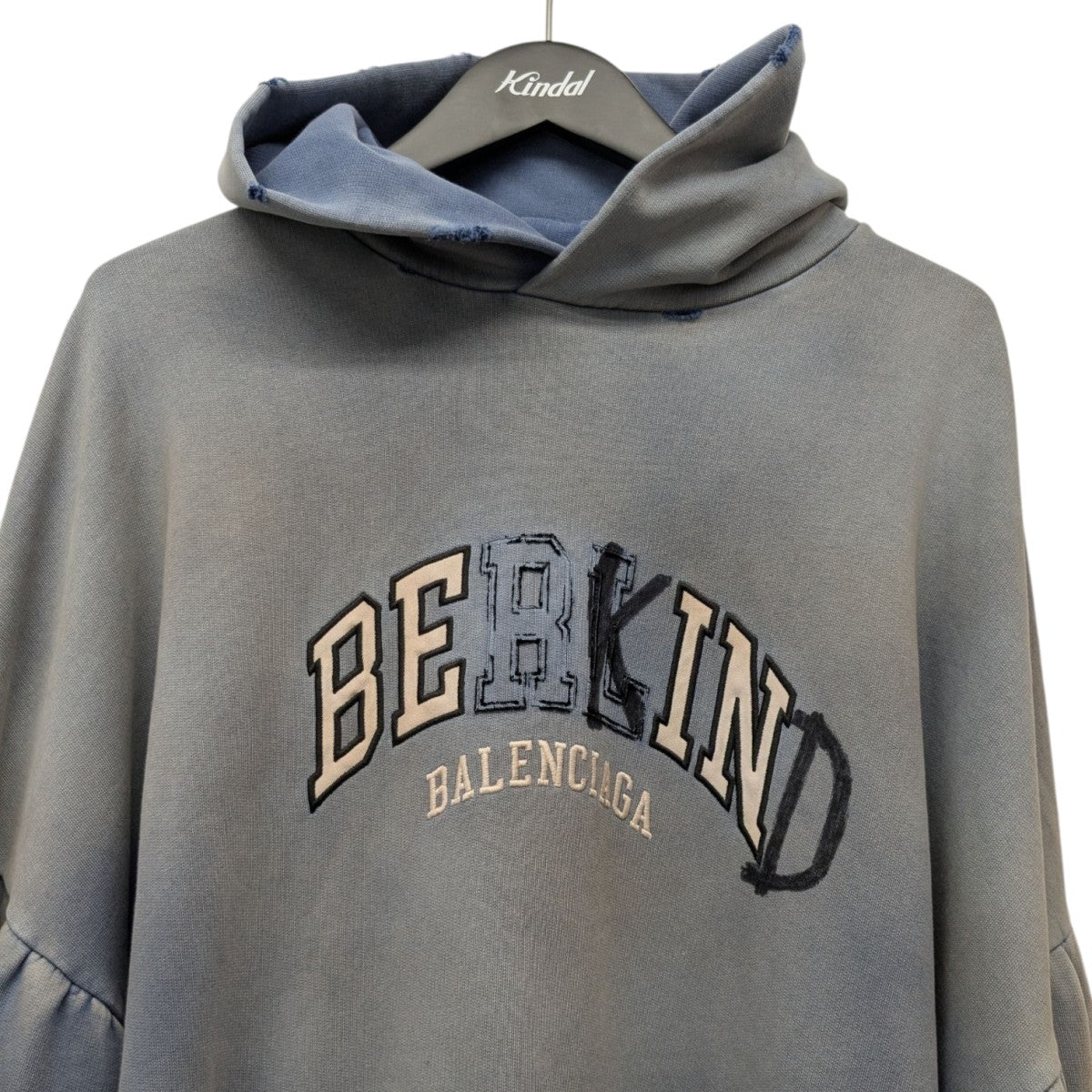 23AWBE KIND ROUND HOODIEダメージ加工プルオーバーパーカー761458