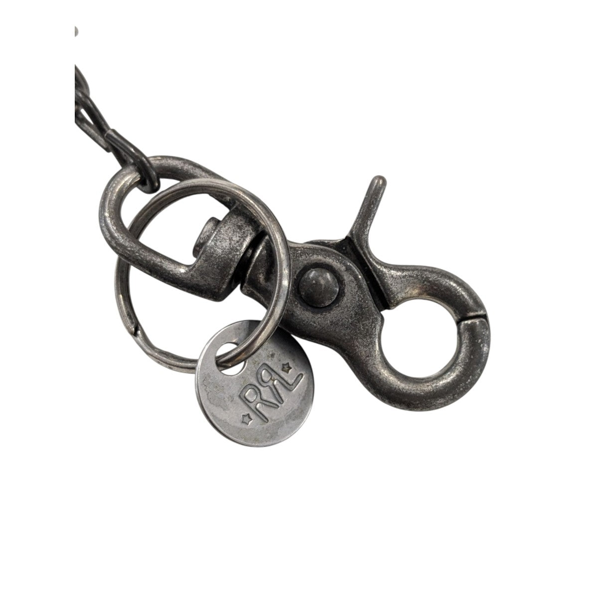 RRL(ダブルアールエル) コンチョレザーチェーンウォレット ブラウン