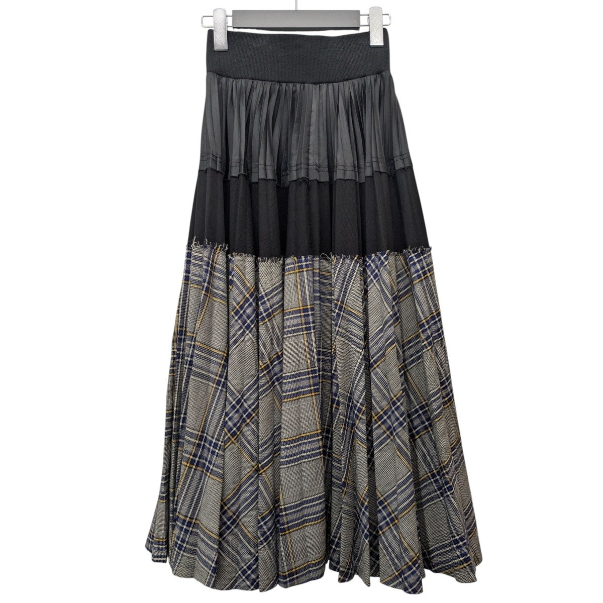 sacai(サカイ) チェックロングスカート18-04164 18-04164 ブラック