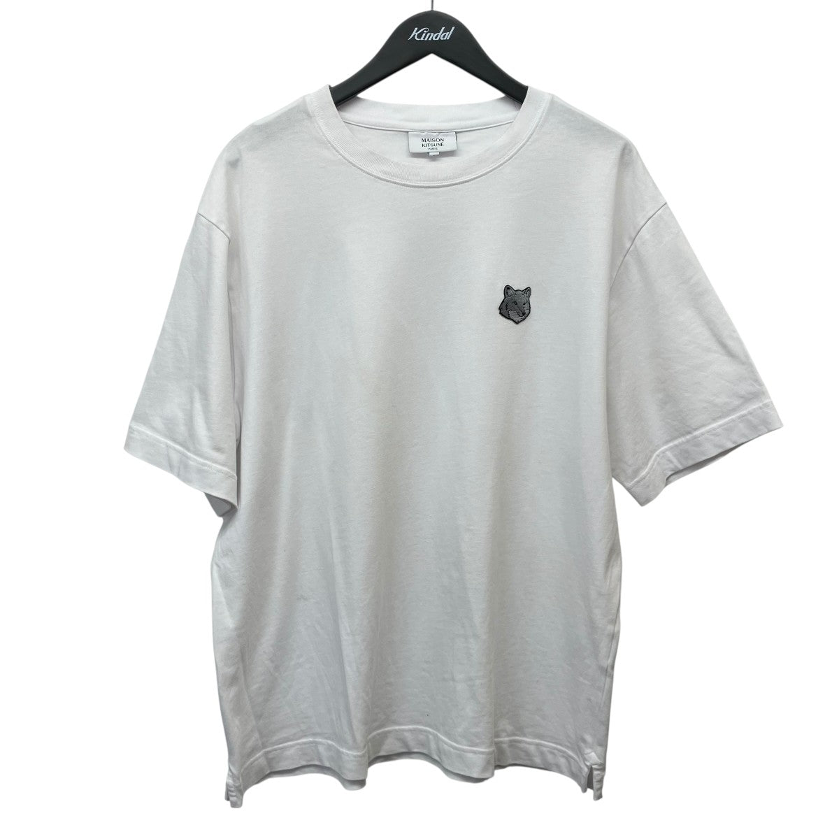 MAISON KITSUNE ワンポイントクルーネックTシャツOM00128KJ0119 古着・中古-1枚目のアイテム画像