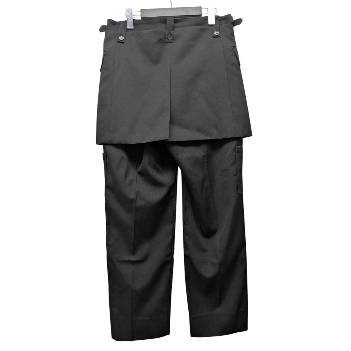 25SS「Tailored Ham Layerd Wool Slacks」ラップスカートレイヤードスラックス