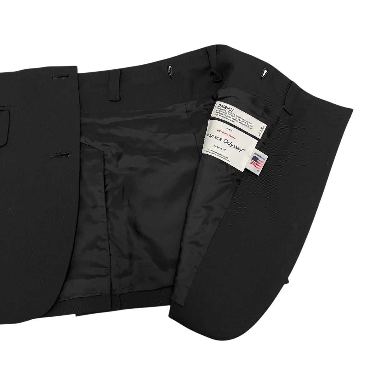 DAIRIKU 25SSTAILORED HEM RAP SKIRTラップスカート 古着・中古-4枚目のアイテム画像