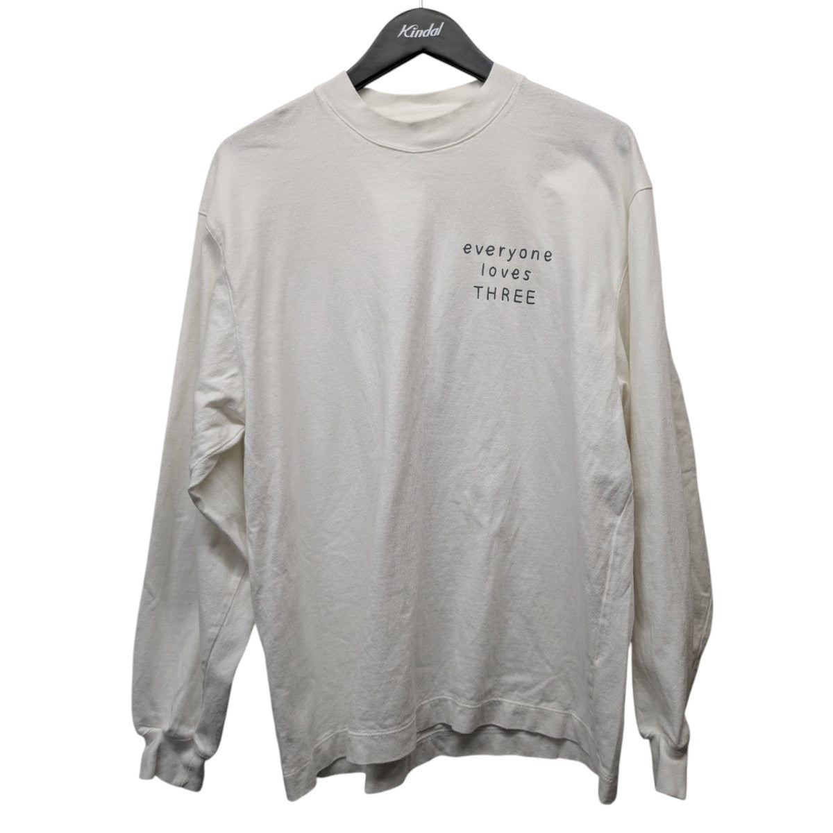 everyone Long Sleeve T-ShirtロゴプリントロングTシャツEV23-CS10 古着・中古-1枚目のアイテム画像
