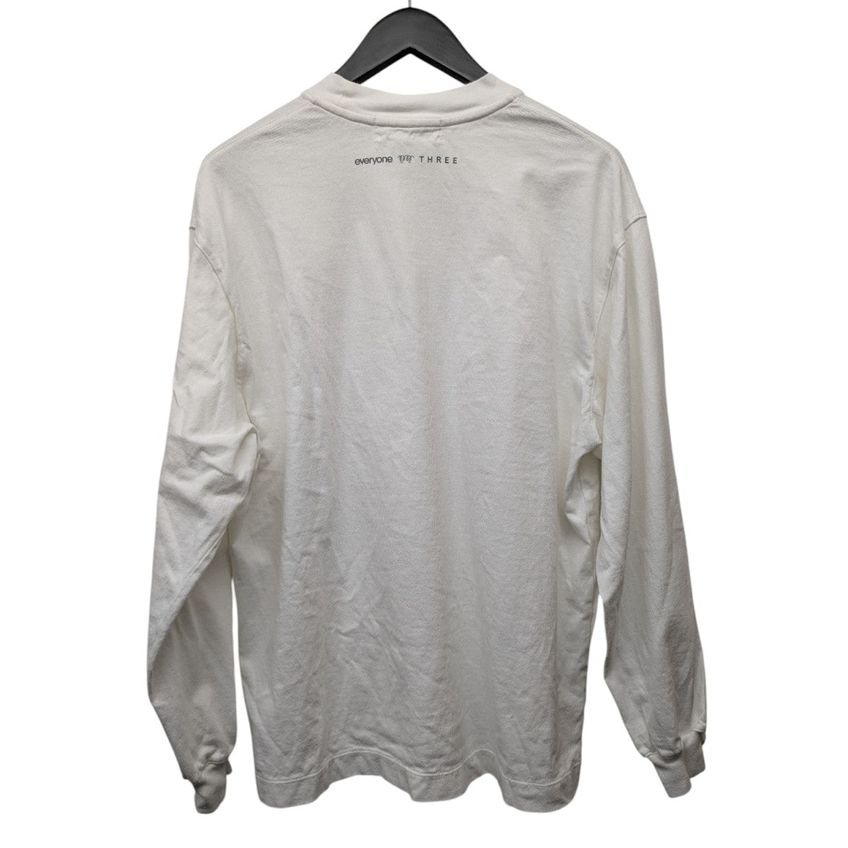 everyone Long Sleeve T-ShirtロゴプリントロングTシャツEV23-CS10 古着・中古-2枚目のアイテム画像