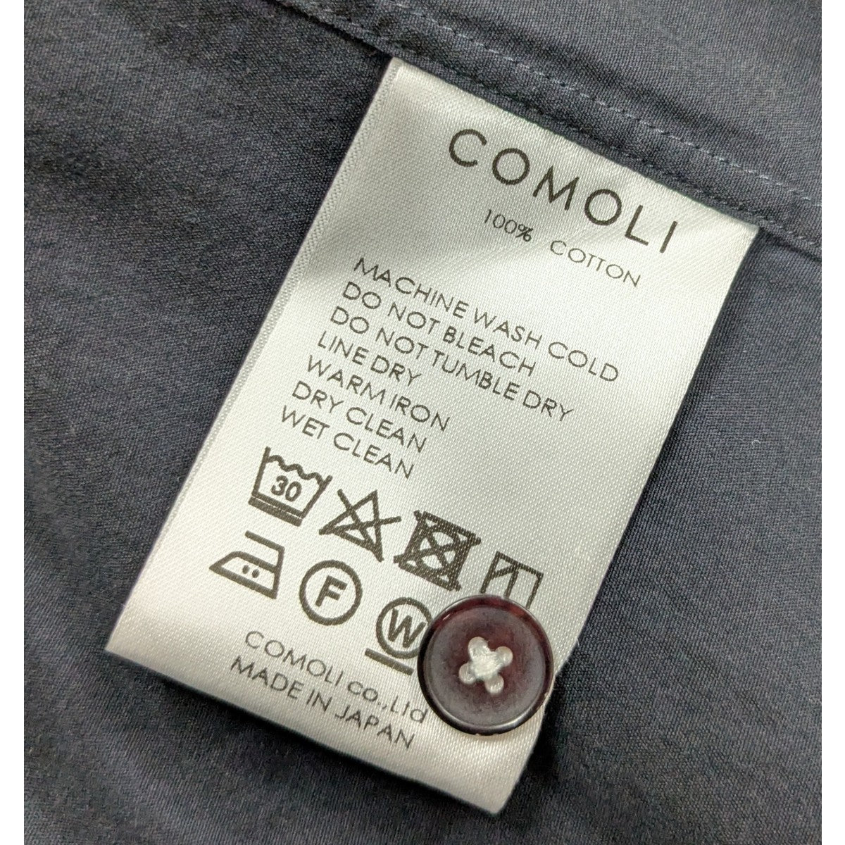 COMOLI(コモリ) コモリシャツ V01-02001 ネイビー サイズ 1｜【公式