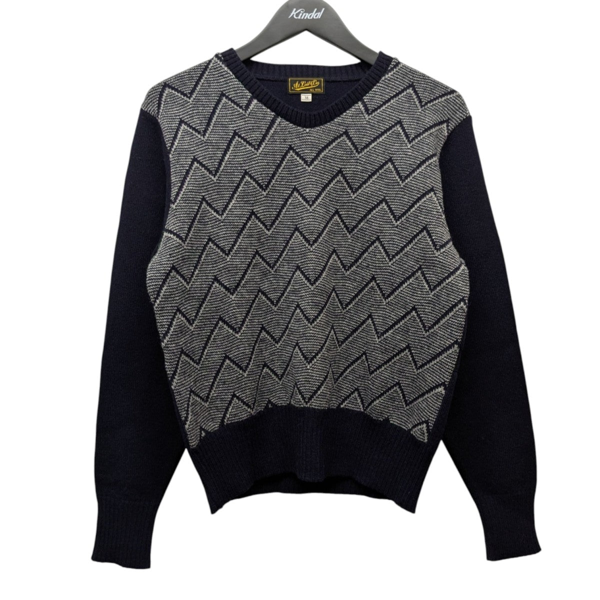 ATLAST ＆ CO(アットラスト) 「KNIT ZIP CARDIGAN」ZIP