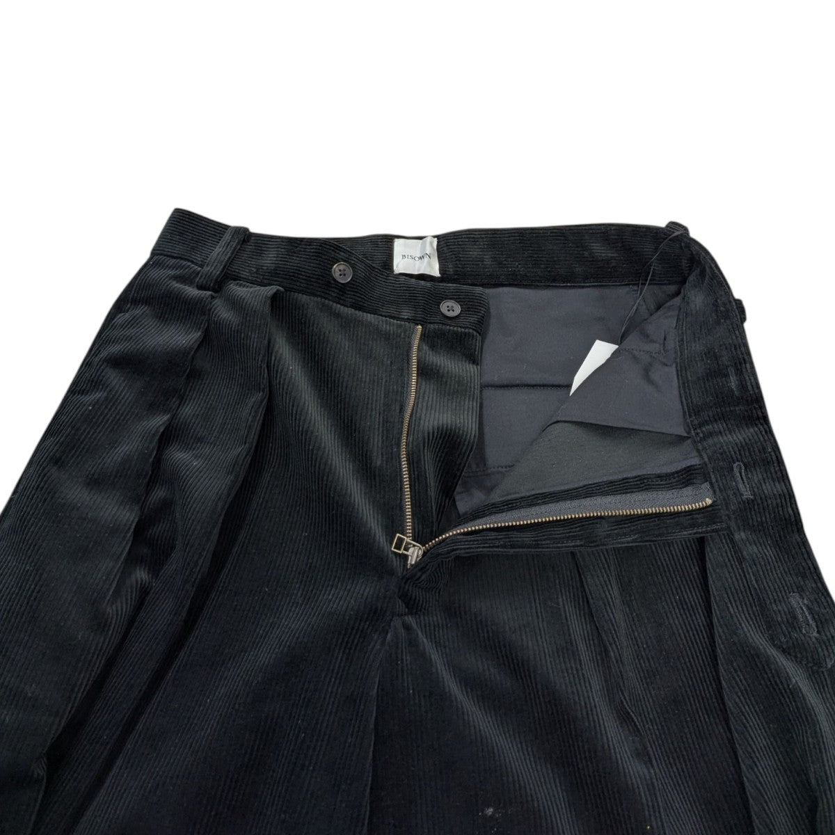 BISOWN(ビソワン) CORDUROY 2TUCK WIDE TROUSERSコーデュロイワイド