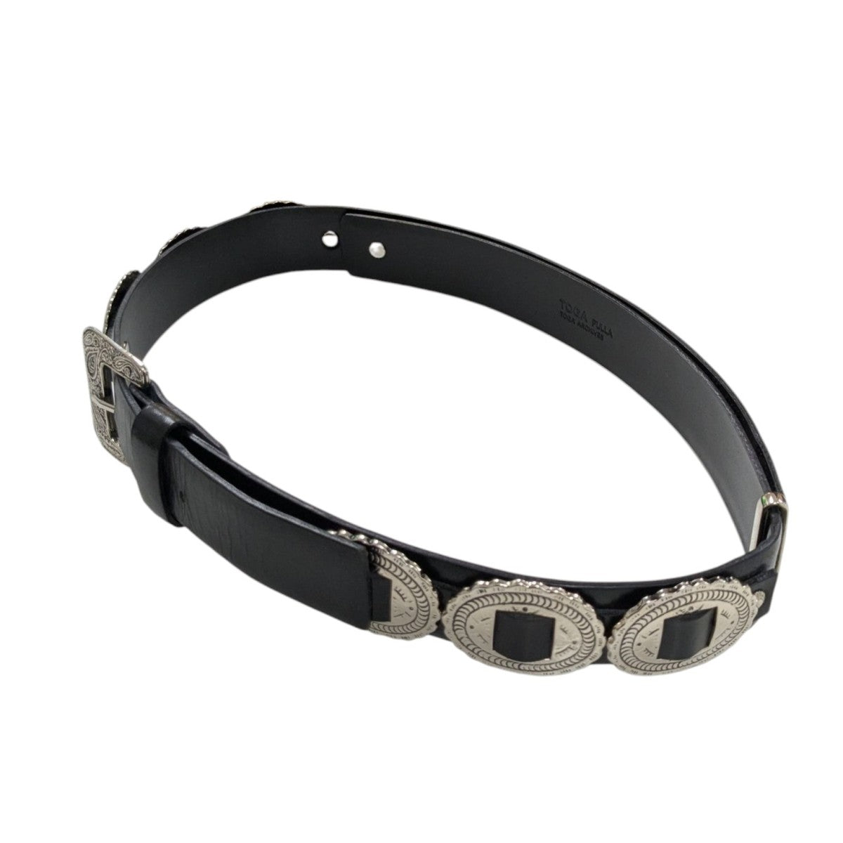 TOGA PULLA(トーガプルラ) PVCベルト クリア×シルバー｜【公式