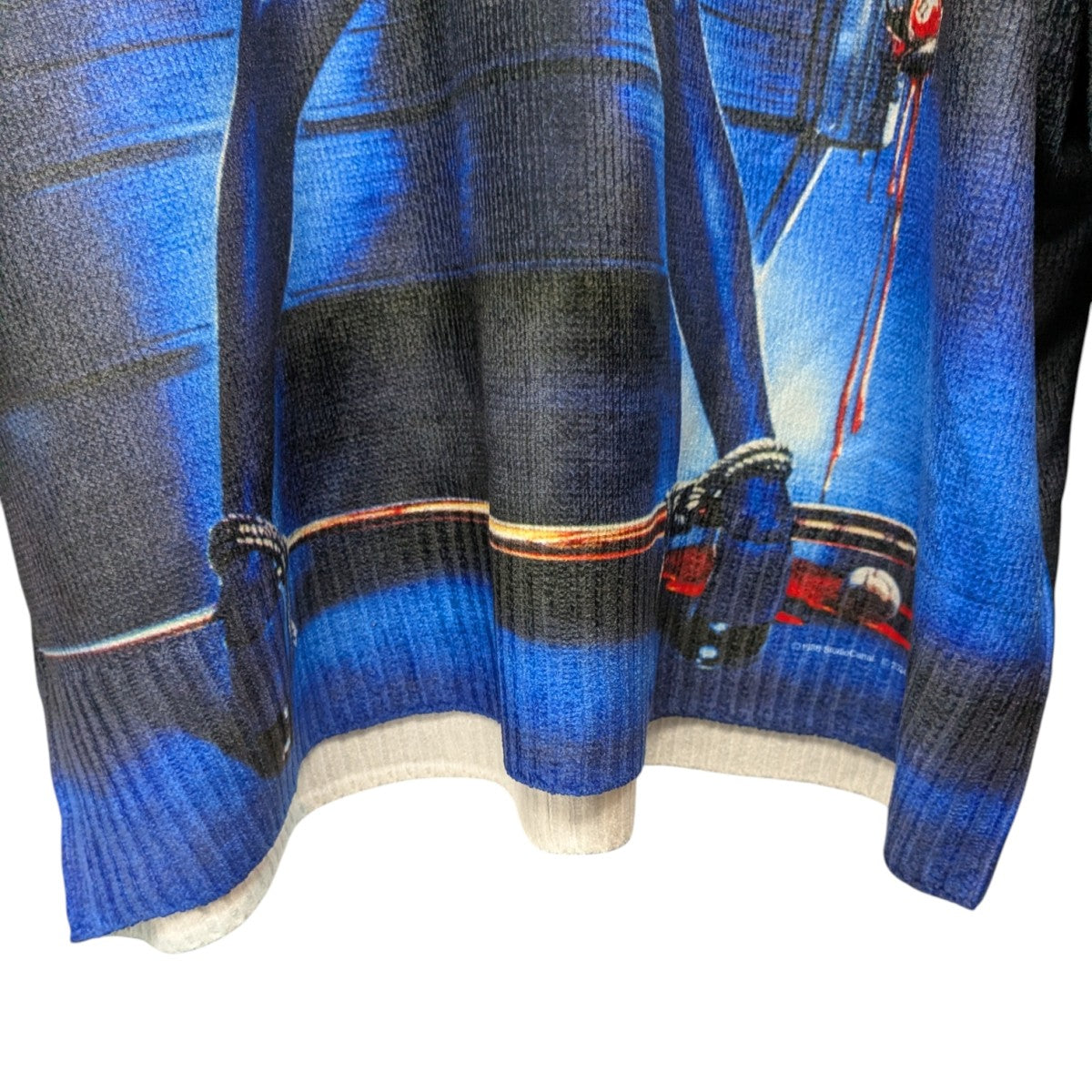 25SSBlue Velvet Poster Transcription Pullover Knitプルオーバーニット25SS BV-1