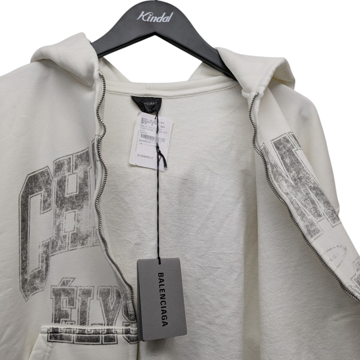 BALENCIAGA CHAMPS ELYSEES ZIP UPパーカー803264 古着・中古-4枚目のアイテム画像