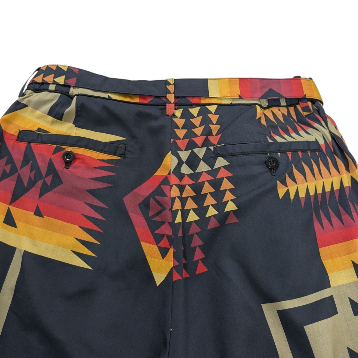 sacai×PENDLETON Archive Print Mix Pants総柄パンツ21-02472M 古着・中古-4枚目のアイテム画像