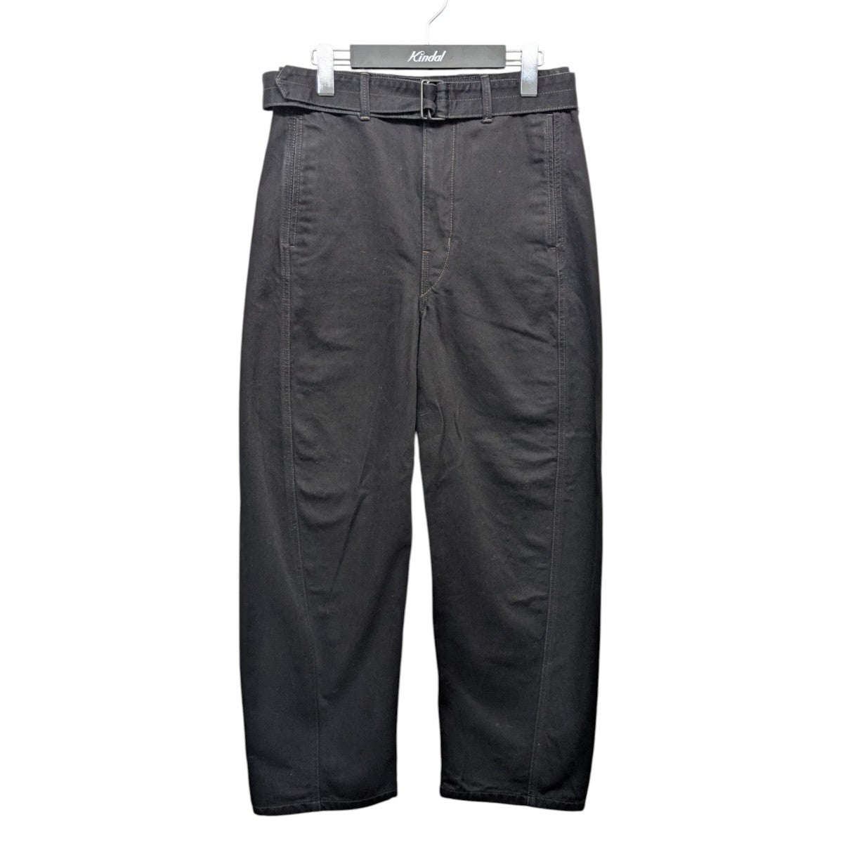 LEMAIRE(ルメール) シルク混ベルトパンツ PA314 LF208 ブラック