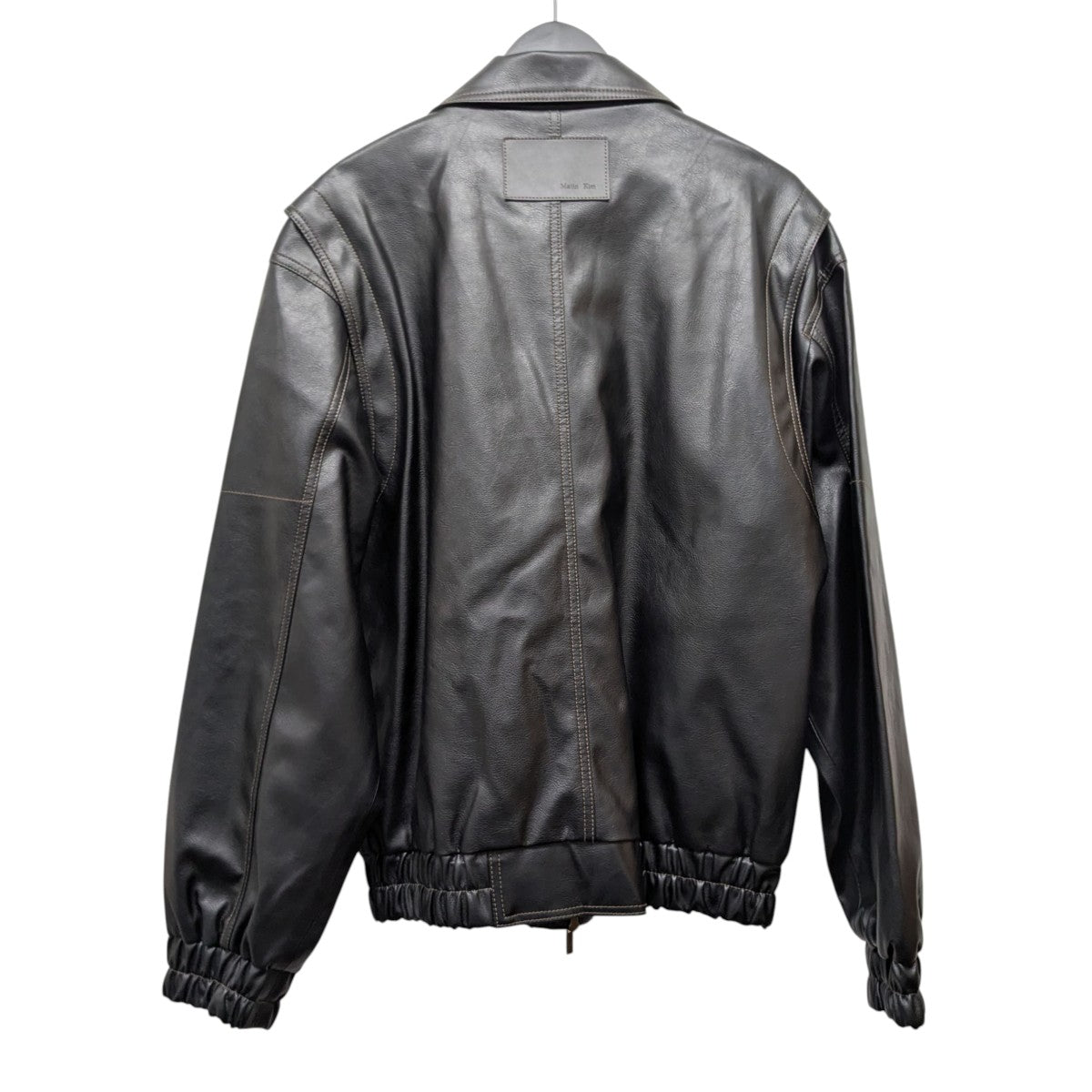 MATIN KIM(マーティンキム) POCKET POINT WASHED LEATHER JUMPER