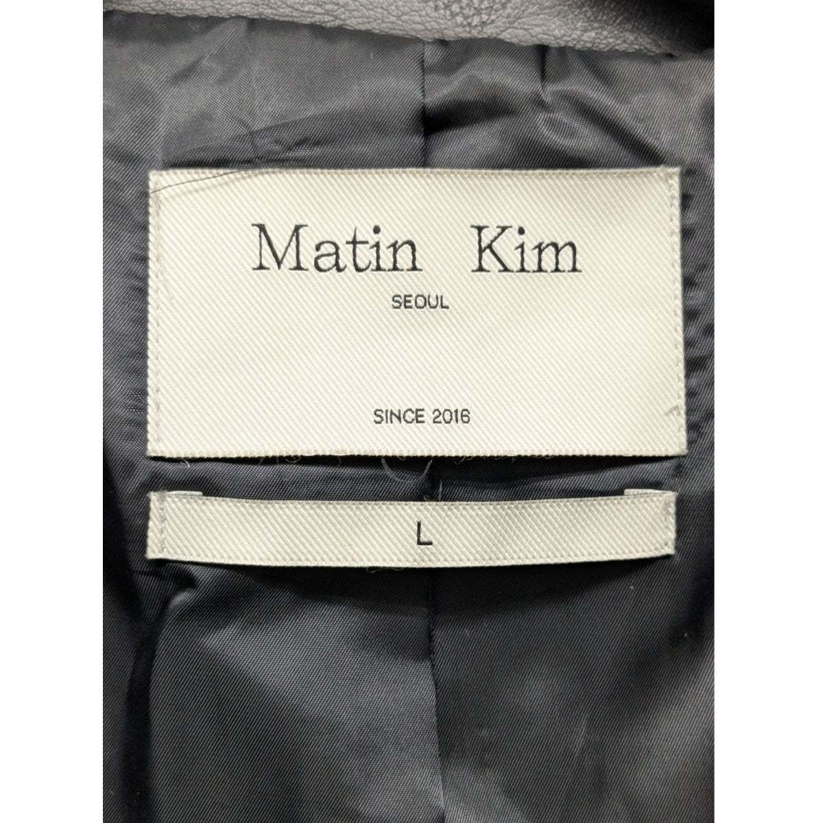 MATIN KIM(マーティンキム) POCKET POINT WASHED LEATHER JUMPER