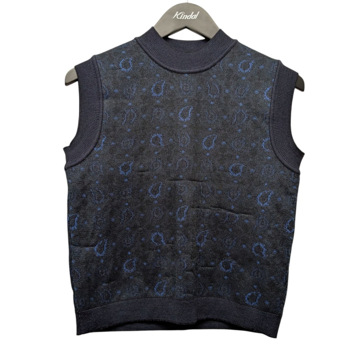 mame kurogouchi 21AWPaisley Jacquard Knitted VestペイズリージャガードニットベストMM21PF-KN724 古着・中古-1枚目のアイテム画像