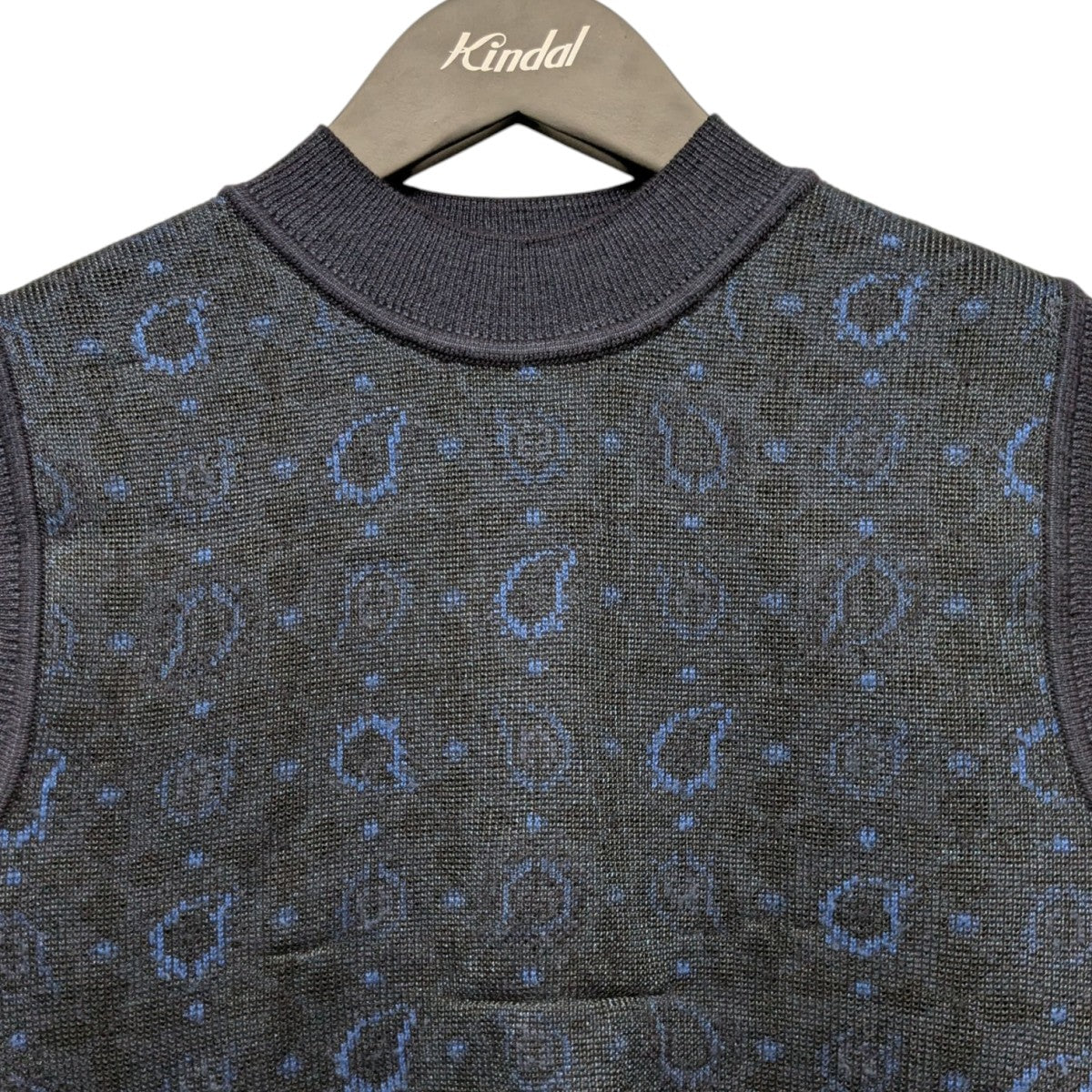 mame kurogouchi 21AWPaisley Jacquard Knitted VestペイズリージャガードニットベストMM21PF-KN724 古着・中古-3枚目のアイテム画像