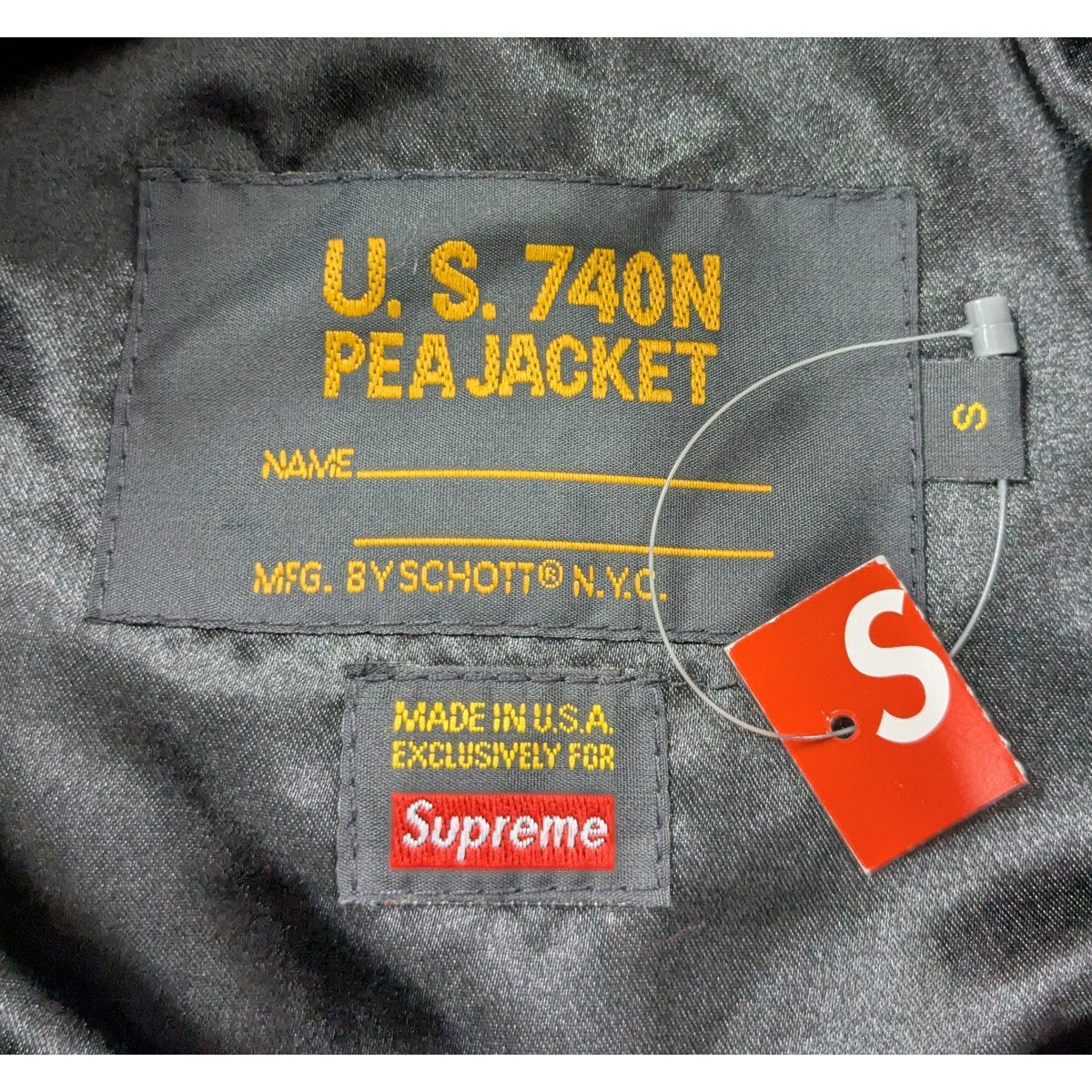 Supreme×Schott 17AW「Faux Fur Peacoat」フェイクファーピーコート