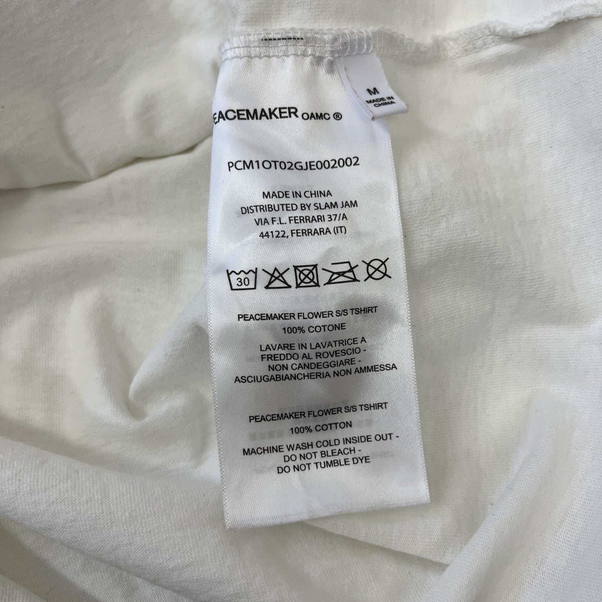 PEACEMAKER OAMC 25SSPeacemaker Flower S S TshirtプリントTシャツPCM1OT02GJE002002 古着・中古-4枚目のアイテム画像