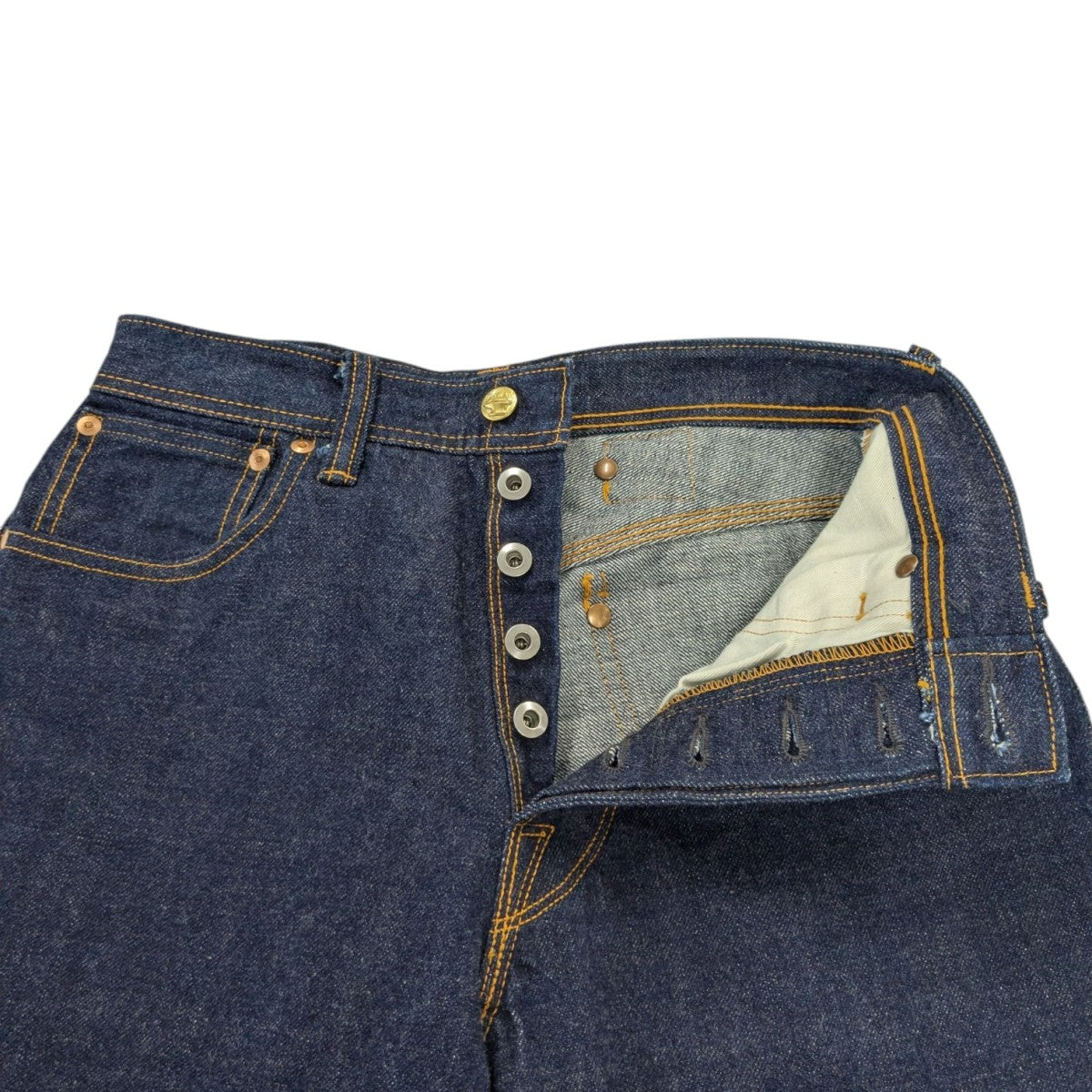 LOT161シンチバック付デニムパンツ